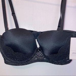 NWT 32B Never Worn Black Silky/Lacy Push-up Bra